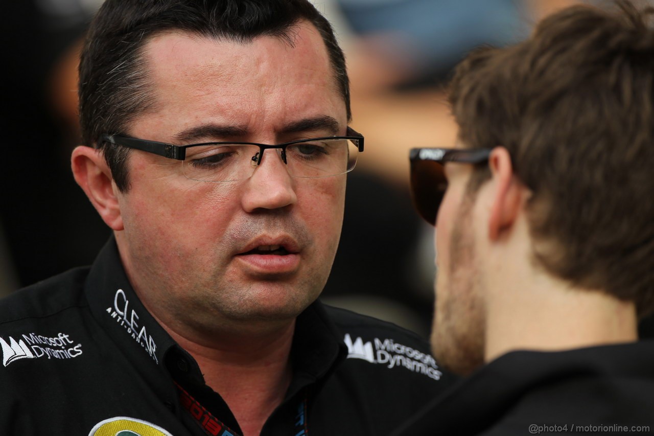 GP BAHRAIN, 20.04.2012- Eric Boullier (FRA), Team Manager, Lotus F1 Team 