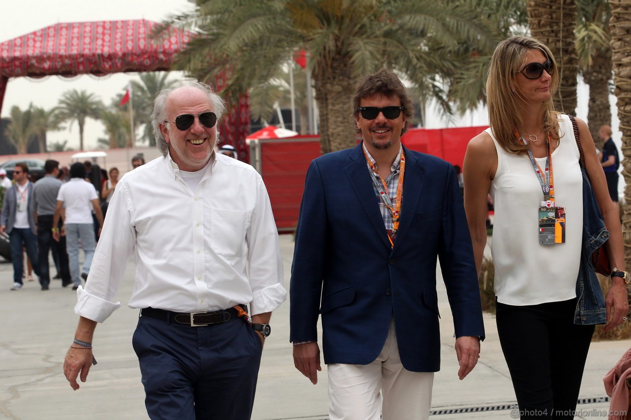GP BAHRAIN, 20.04.2012- David Richards (GBR) e Mark Stewart, son of Sir Jackie Stewart (GBR)