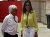 GP BAHRAIN, 20.04.2012- Free Practice 3, Bernie Ecclestone (GBR), President e CEO of Formula One Management  e sua moglie Fabiana Flosi (BRA)
