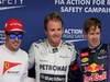 GP BAHRAIN, 20.04.2012- Qualifiche, terzo Fernando Alonso (ESP) Ferrari F138, Nico Rosberg (GER) Mercedes AMG F1 W04 pole position e 2 Sebastian Vettel (GER) Red Bull Racing RB9 