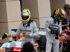 GP BAHRAIN, 20.04.2012- Qualifiche, Nico Rosberg (GER) Mercedes AMG F1 W04 e Lewis Hamilton (GBR) Mercedes AMG F1 W04 