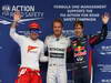 GP BAHRAIN, 20.04.2012- Qualifiche, terzo Fernando Alonso (ESP) Ferrari F138, Nico Rosberg (GER) Mercedes AMG F1 W04 pole position e secondo Sebastian Vettel (GER) Red Bull Racing RB9