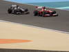 GP BAHRAIN, 20.04.2012- Qualifiche, Felipe Massa (BRA) Ferrari F138 davanti a Nico Hulkenberg (GER) Sauber F1 Team C32 