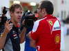 GP BAHRAIN, 20.04.2012- Sebastian Vettel (GER) Red Bull Racing RB9 e Stefano Domenicali (ITA), Team Principal 