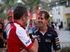 GP BAHRAIN, 20.04.2012- Stefano Domenicali (ITA), Team Principal e Sebastian Vettel (GER) Red Bull Racing RB9 