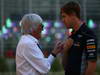 GP BAHRAIN, 20.04.2012- Bernie Ecclestone (GBR), President e CEO of Formula One Management  e Sebastian Vettel (GER) Red Bull Racing RB9 