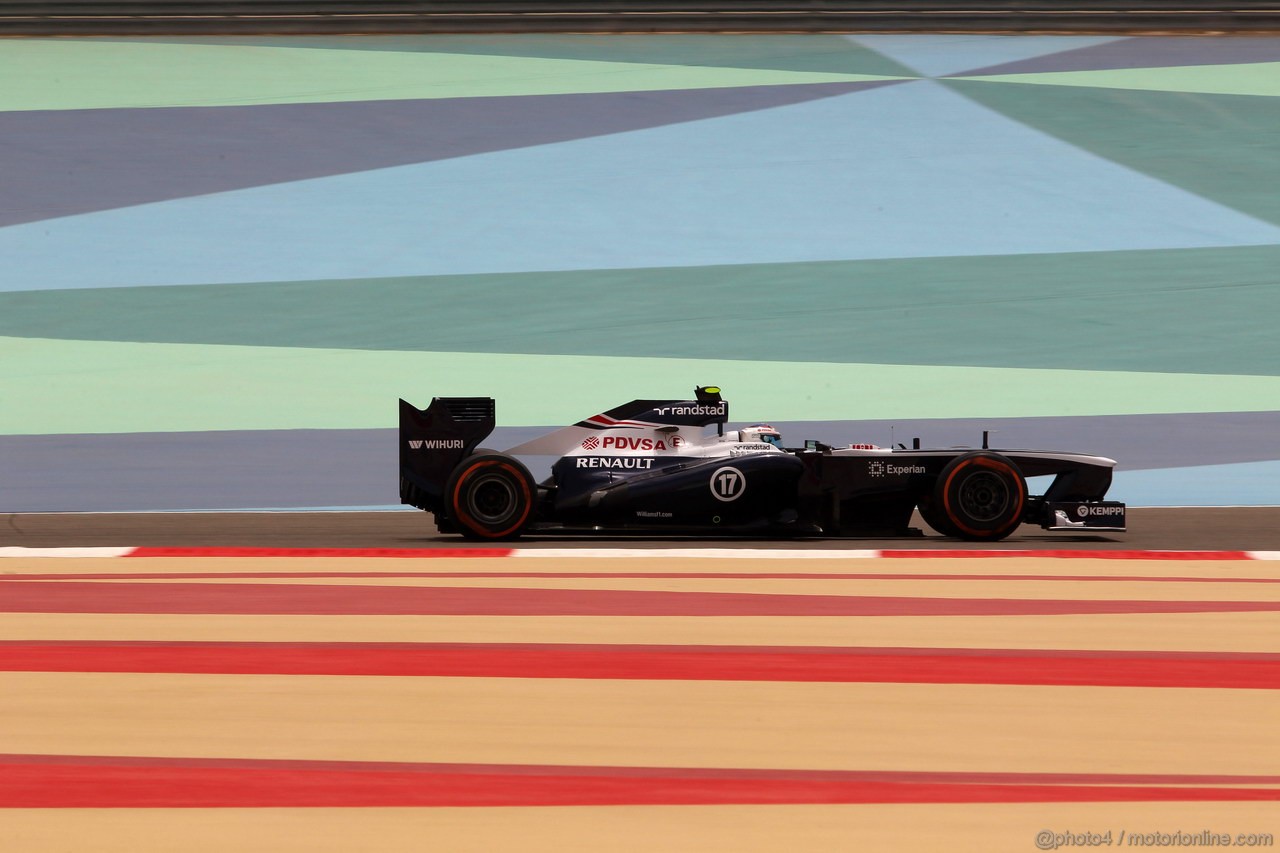 GP BAHRAIN, 19.04.2013- Prove Libere 1, Valtteri Bottas (FIN), Williams F1 Team FW35 