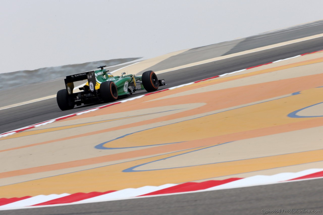 GP BAHRAIN, 19.04.2013- Prove Libere 1, Heikki Kovalainen (FIN) Caterham F1 Team CT03, Test Driver 