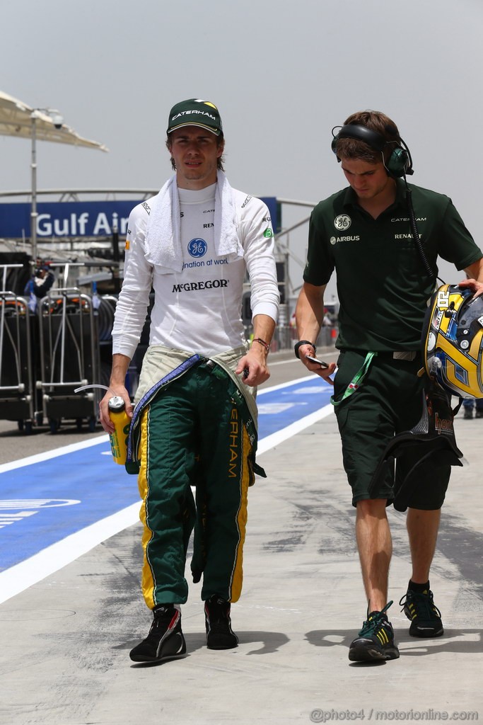 GP BAHRAIN, 19.04.2013- Prove Libere 1, Charles Pic (FRA) Caterham F1 Team CT03 