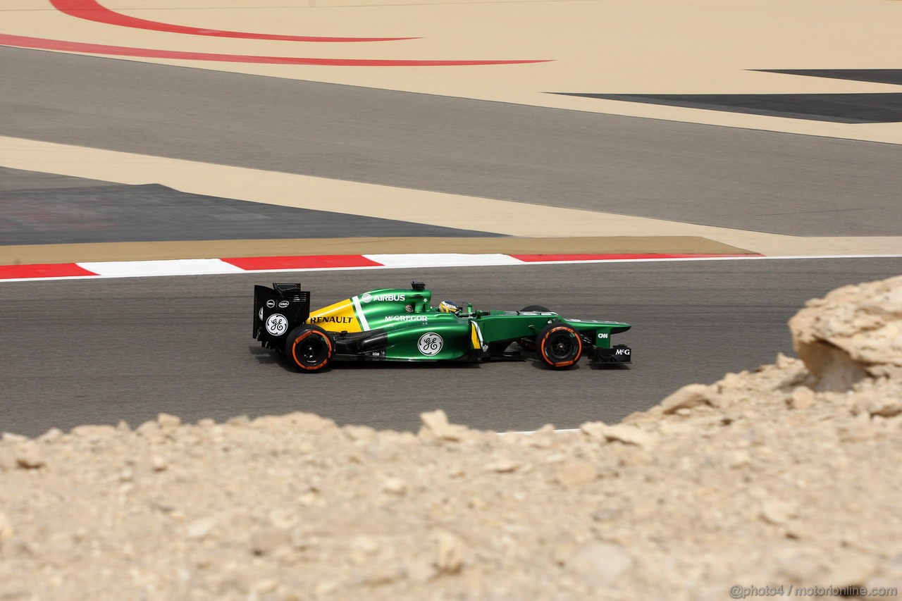GP BAHRAIN, 19.04.2013- Prove Libere 2, Charles Pic (FRA) Caterham F1 Team CT03 