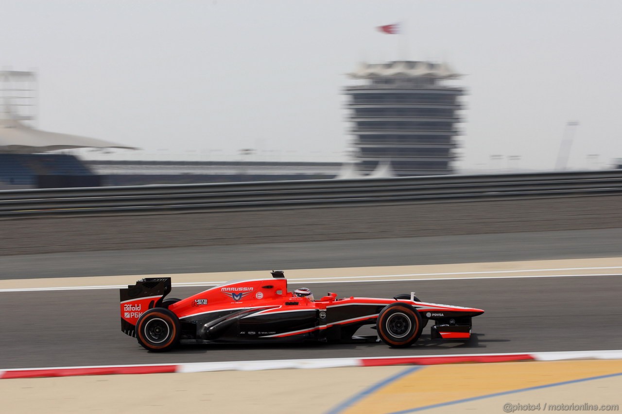 GP BAHRAIN, 19.04.2013- Prove Libere 2, Jules Bianchi (FRA) Marussia F1 Team MR02 