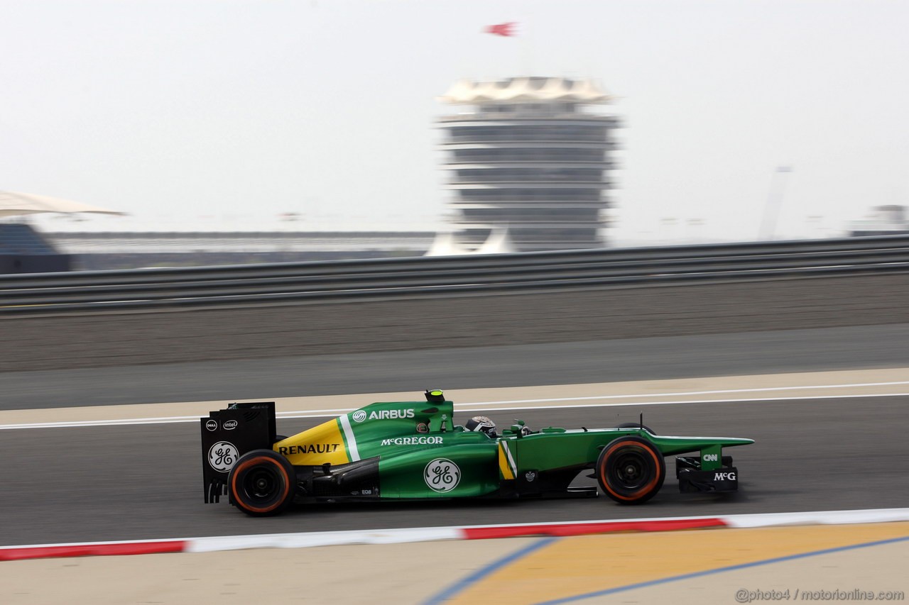 GP BAHRAIN, 19.04.2013- Prove Libere 2, Giedo Van der Garde (NED), Caterham F1 Team CT03 