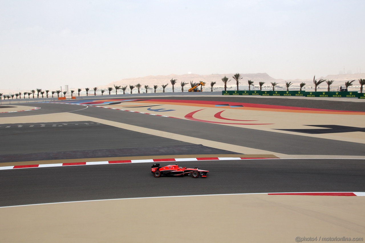 GP BAHRAIN, 19.04.2013- Prove Libere 2, Jules Bianchi (FRA) Marussia F1 Team MR02 