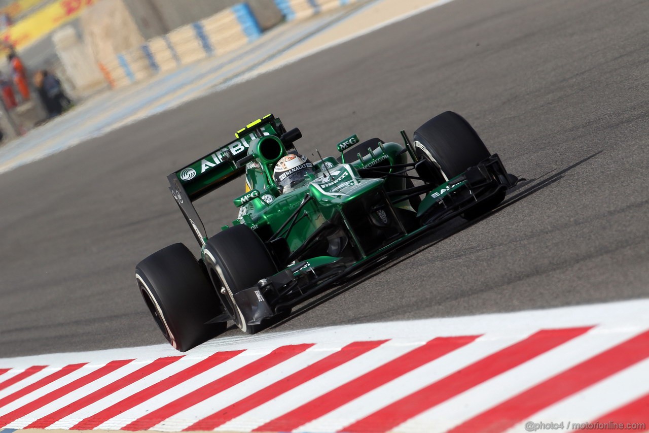 GP BAHRAIN, 19.04.2013- Prove Libere 2, Giedo Van der Garde (NED), Caterham F1 Team CT03 