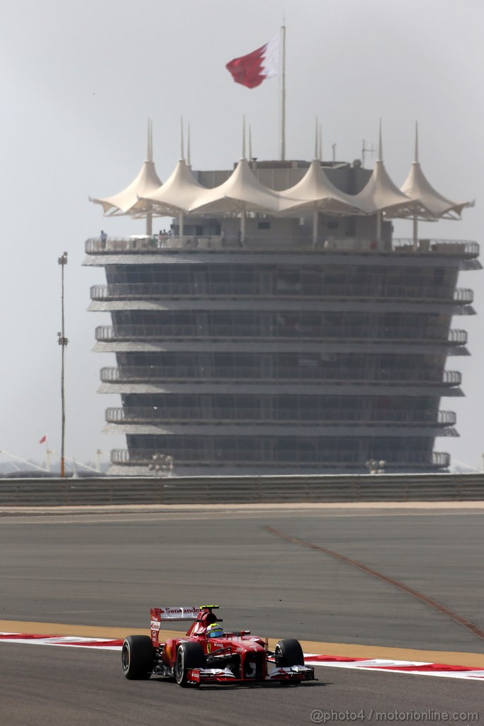 GP BAHRAIN, 19.04.2013- Prove Libere 2, Felipe Massa (BRA) Ferrari F138 