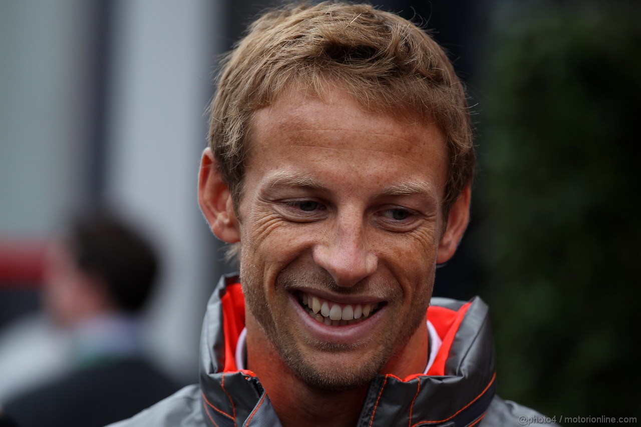 GP BELGIO, 25.08.2013- Jenson Button (GBR) McLaren Mercedes MP4-28 