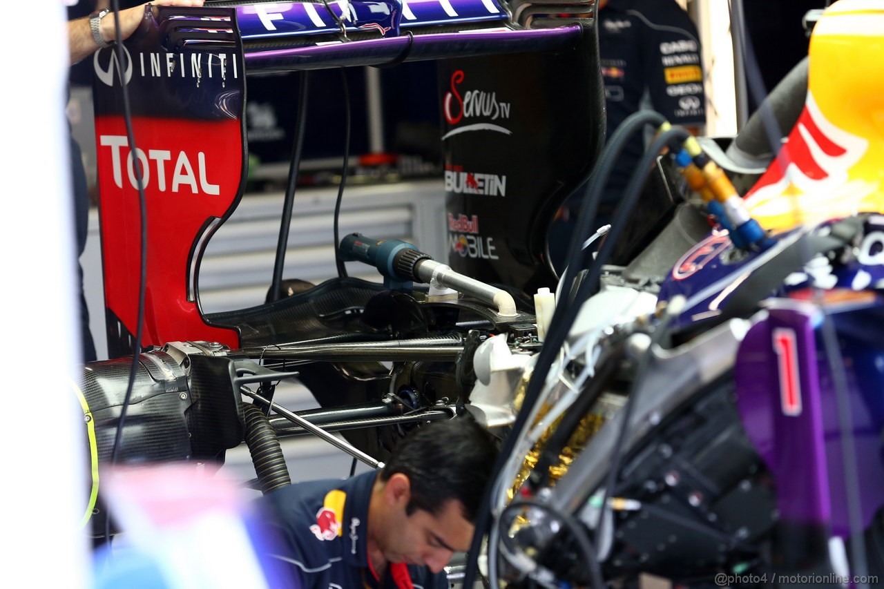 GP BELGIO, 25.08.2013- Red Bull Racing RB9, detail 