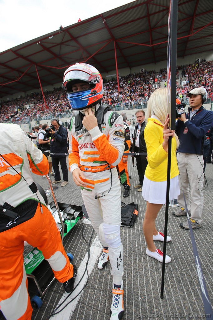 GP BELGIO, 25.08.2013-  Gara, Paul di Resta (GBR) Sahara Force India F1 Team VJM06 