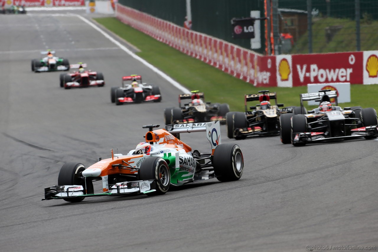 GP BELGIO, 25.08.2013-  Gara, Paul di Resta (GBR) Sahara Force India F1 Team VJM06 
