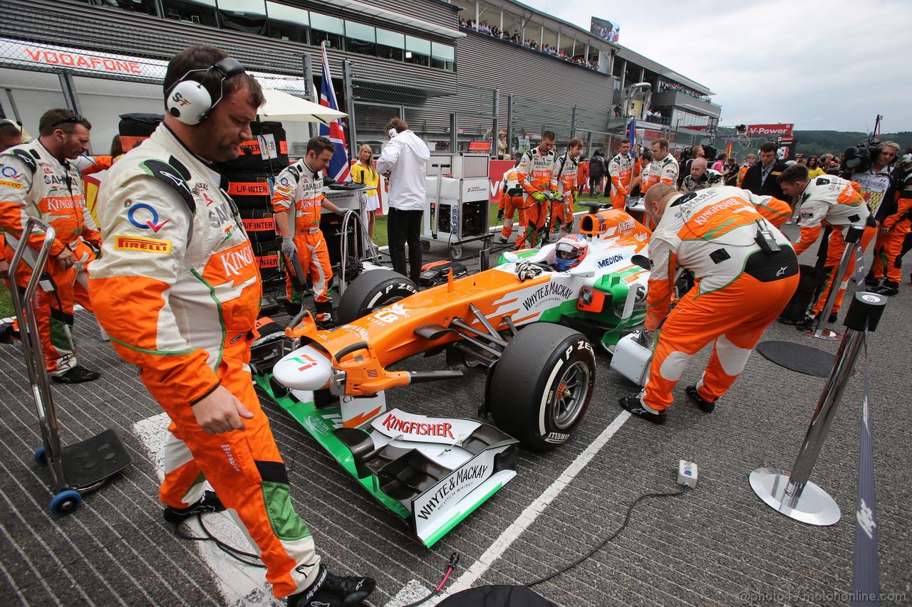 GP BELGIO, 25.08.2013-  Gara, Paul di Resta (GBR) Sahara Force India F1 Team VJM06 