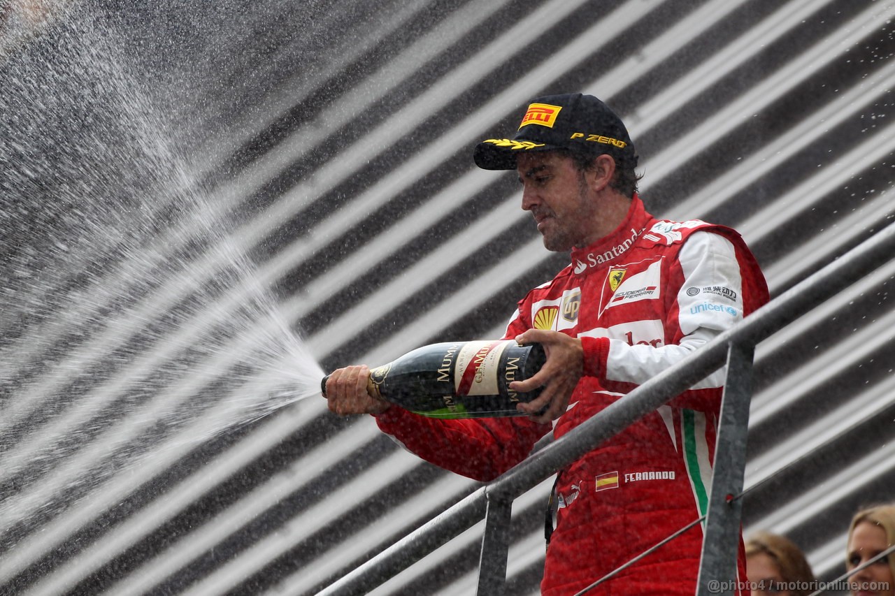 GP BELGIO, 25.08.2013-  Gara, secondo Fernando Alonso (ESP) Ferrari F138