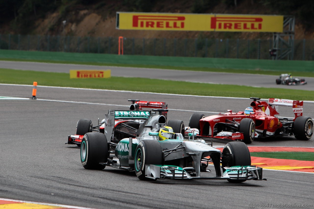 GP BELGIO, 25.08.2013-  Gara, Nico Rosberg (GER) Mercedes AMG F1 W04 