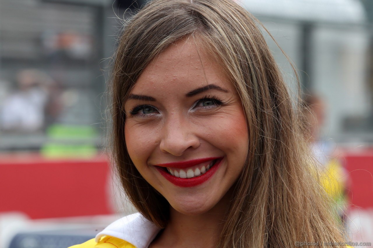 GP BELGIO, 25.08.2013-  Gara, griglia Ragazza