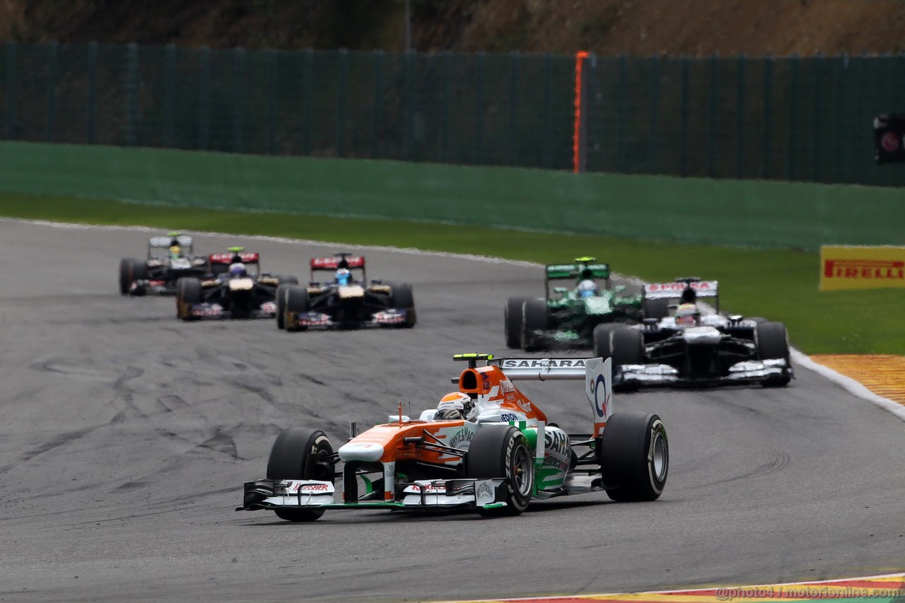 GP BELGIO, 25.08.2013-  Gara, Adrian Sutil (GER), Sahara Force India F1 Team VJM06 