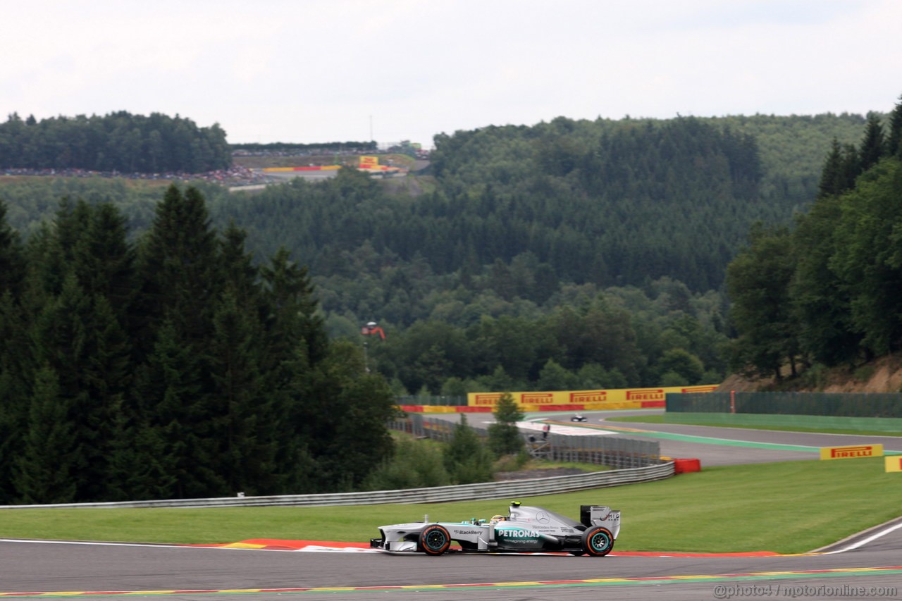 GP BELGIO, 25.08.2013-  Gara, Lewis Hamilton (GBR) Mercedes AMG F1 W04 