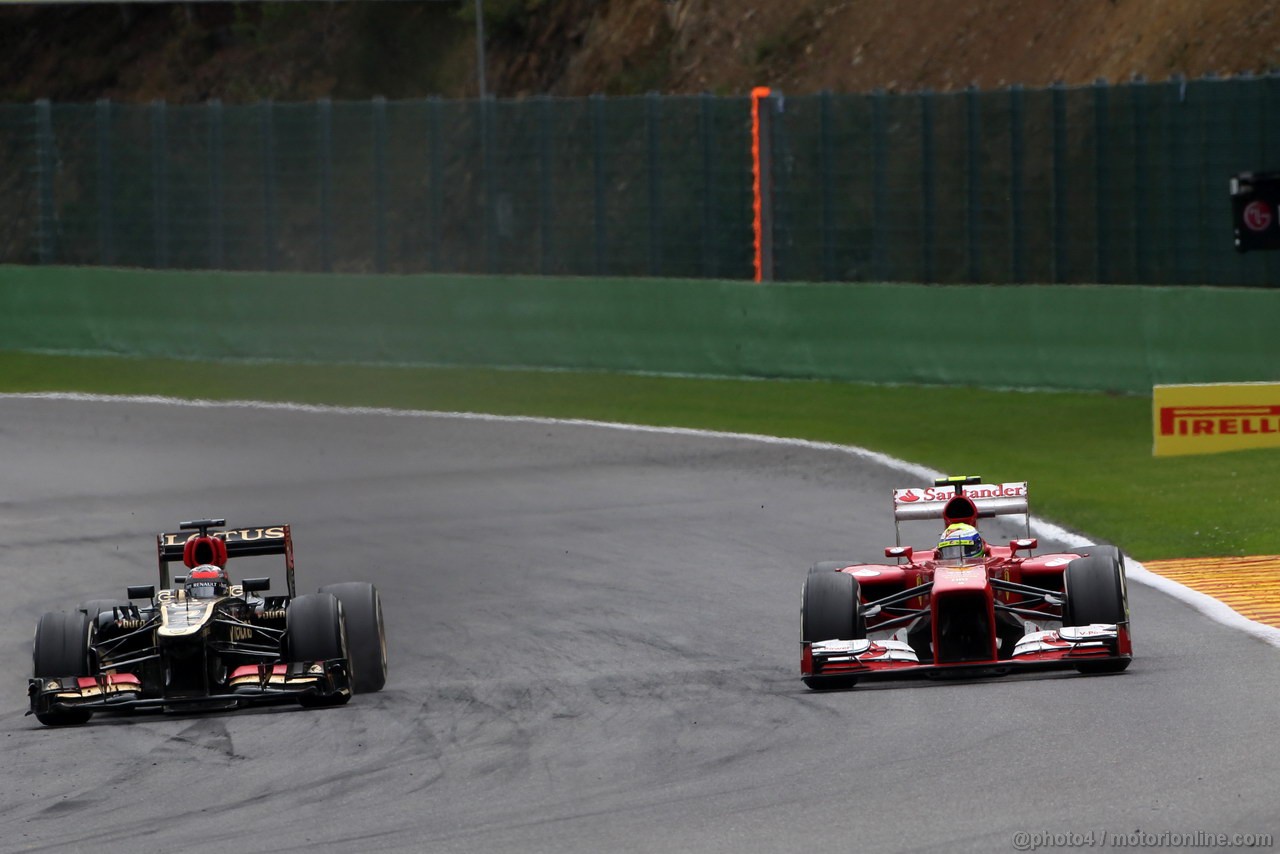 GP BELGIO, 25.08.2013-  Gara, Kimi Raikkonen (FIN) Lotus F1 Team E21 retires from the race 