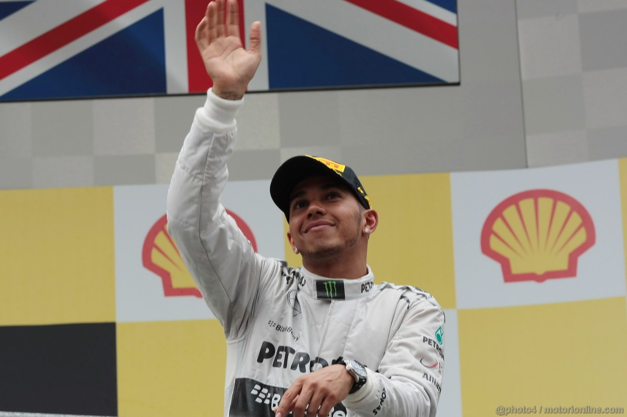 GP BELGIO, 25.08.2013-  Gara, terzo Lewis Hamilton (GBR) Mercedes AMG F1 W04 
