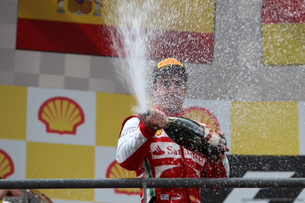 GP BELGIO, 25.08.2013-  Gara, secondo Fernando Alonso (ESP) Ferrari F138 
