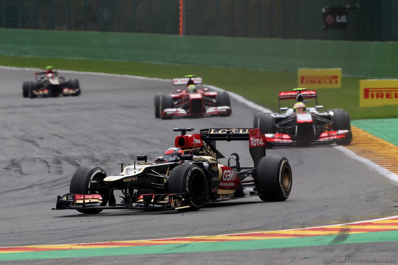 GP BELGIO, 25.08.2013-  Gara, Kimi Raikkonen (FIN) Lotus F1 Team E21 