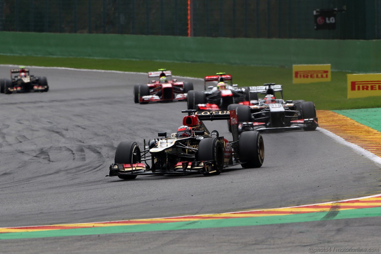 GP BELGIO, 25.08.2013-  Gara, Kimi Raikkonen (FIN) Lotus F1 Team E21 
