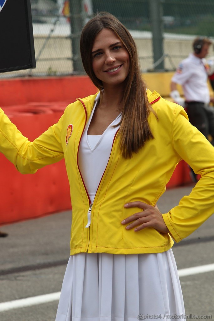 GP BELGIO, 25.08.2013-  Gara, griglia Ragazza