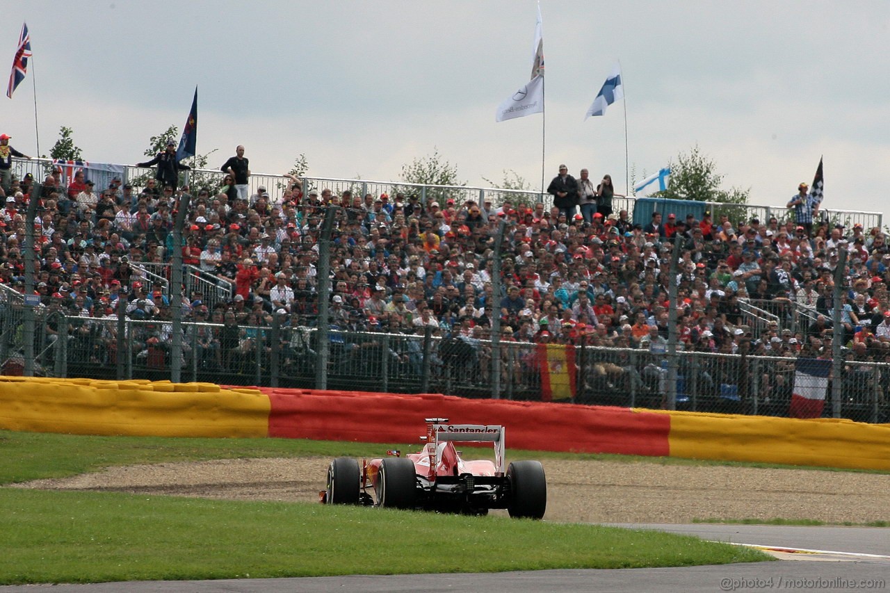 GP BELGIO, 25.08.2013-  Gara, Fernando Alonso (ESP) Ferrari F138 