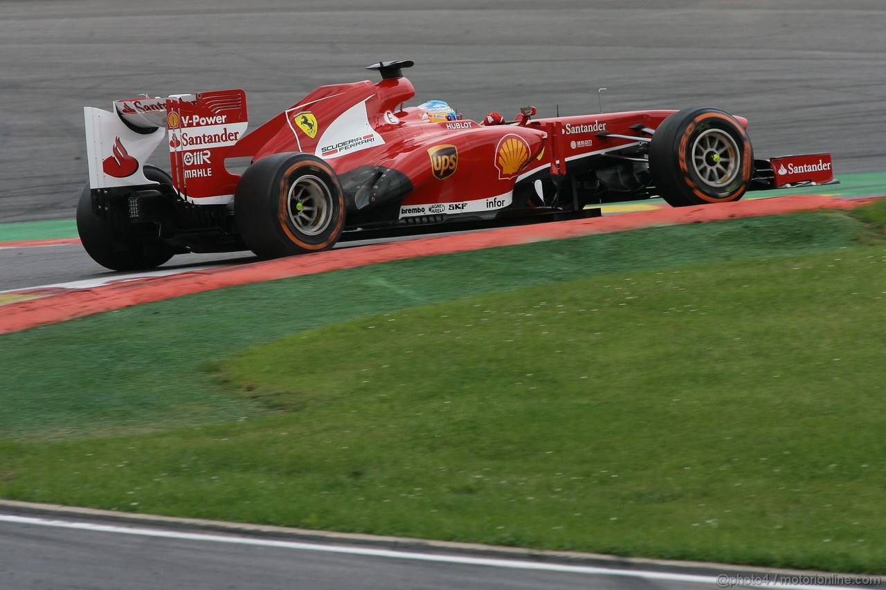 GP BELGIO, 25.08.2013-  Gara, Fernando Alonso (ESP) Ferrari F138 