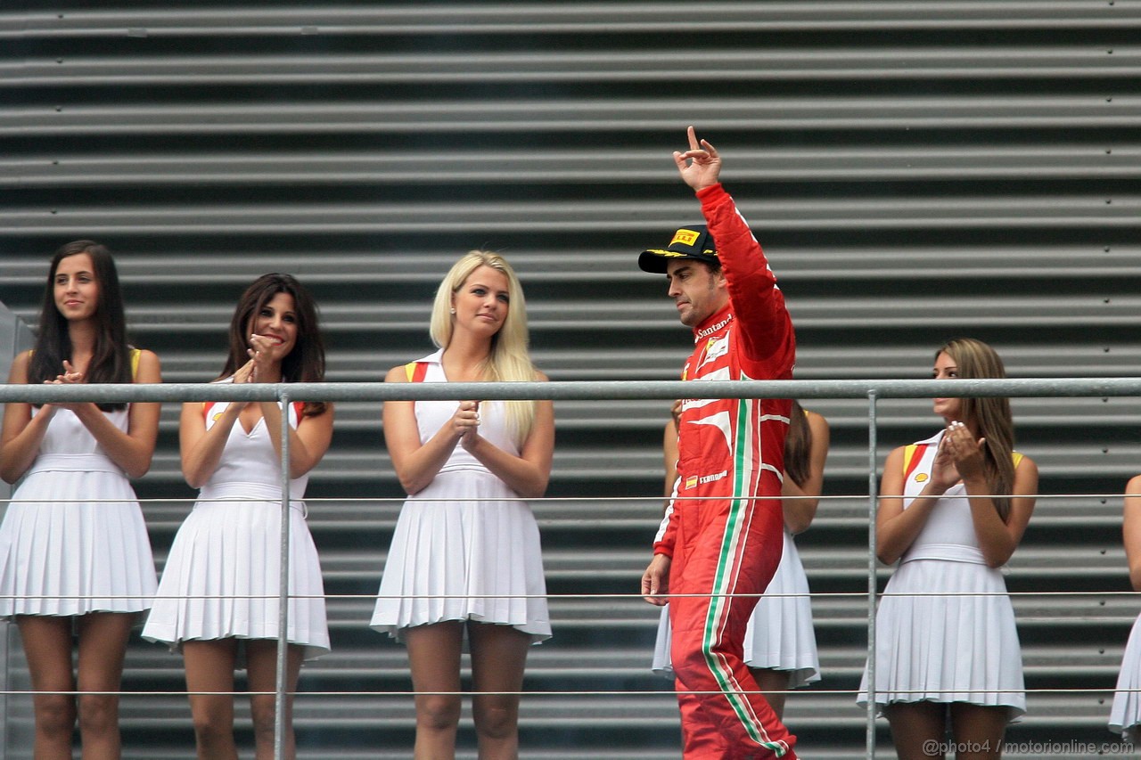 GP BELGIO, 25.08.2013-  Gara, secondo Fernando Alonso (ESP) Ferrari F138 