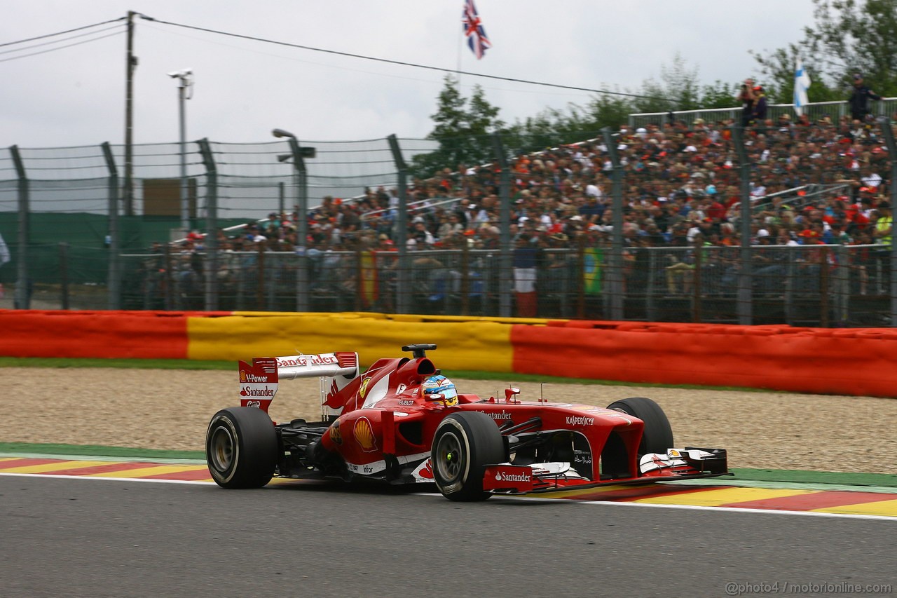 GP BELGIO, 25.08.2013-  Gara, Fernando Alonso (ESP) Ferrari F138 
