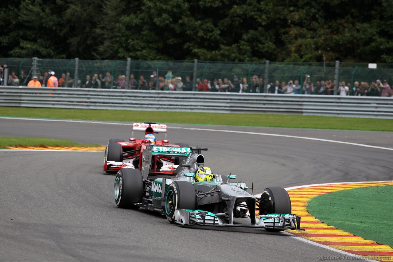 GP BELGIO, 25.08.2013-  Gara, Nico Rosberg (GER) Mercedes AMG F1 W04 