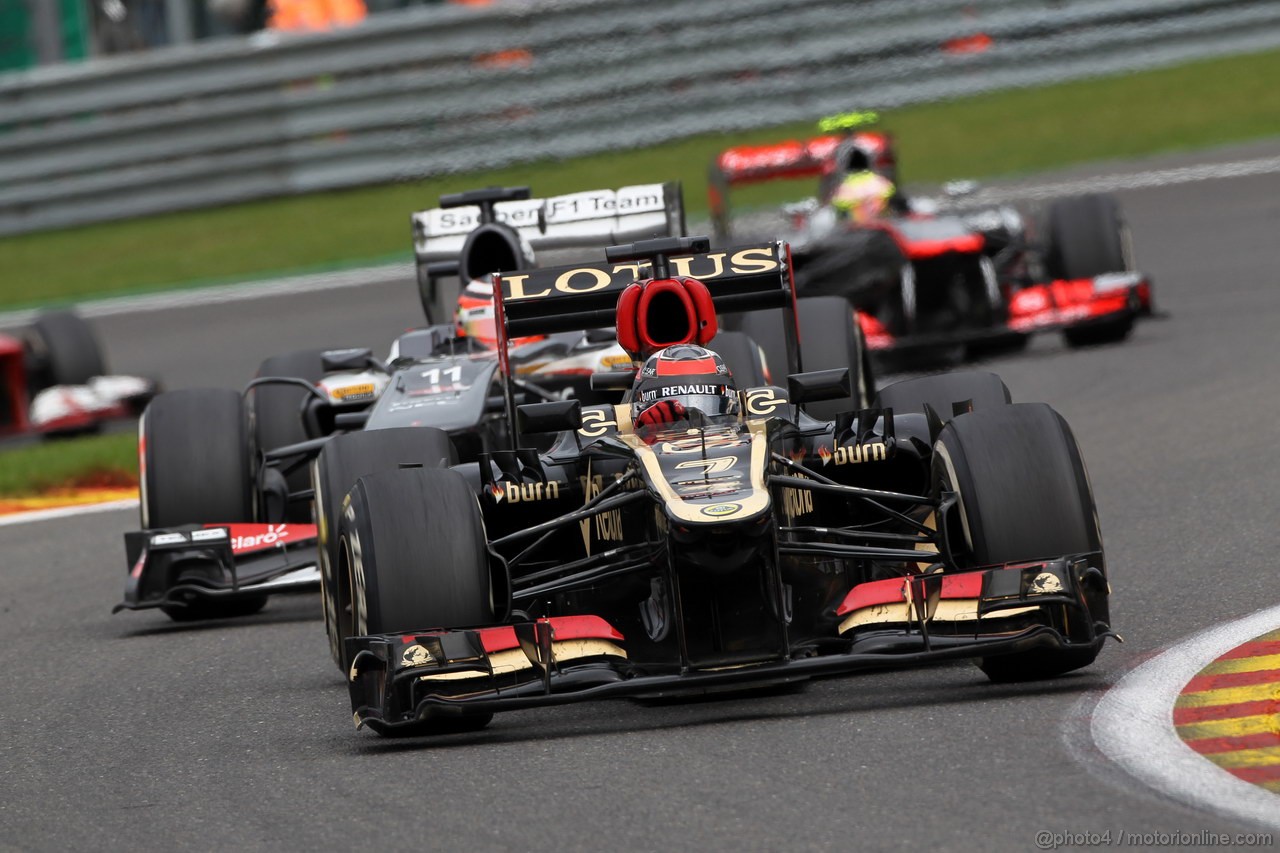 GP BELGIO, 25.08.2013-  Gara,Kimi Raikkonen (FIN) Lotus F1 Team E21 