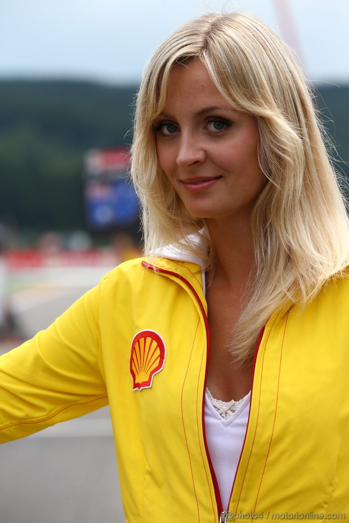 GP BELGIO, 25.08.2013-  Gara, griglia Ragazza