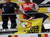 GP BELGIO, 25.08.2013-  Gara, Greenpeace make a protest against race title sponsors Shell at the podium.