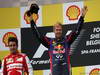 GP BELGIO, 25.08.2013-  Gara, 1st position Sebastian Vettel (GER) Red Bull Racing RB9 e secondo Fernando Alonso (ESP) Ferrari F138