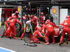 GP BELGIO, 25.08.2013-  Gara, Pit stop, Fernando Alonso (ESP) Ferrari F138 