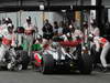 GP BELGIO, 25.08.2013-  Gara, Pit stop, Jenson Button (GBR) McLaren Mercedes MP4-28