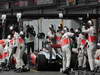 GP BELGIO, 25.08.2013-  Gara, Pit stop, Jenson Button (GBR) McLaren Mercedes MP4-28 