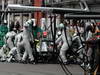 GP BELGIO, 25.08.2013-  Gara, Pit stop, Nico Rosberg (GER) Mercedes AMG F1 W04 