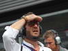 GP BELGIO, 25.08.2013-  Gara, Matteo Bonciani (ITA), F1 Head of Communications has a look at the greenpeace members