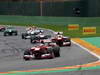 GP BELGIO, 25.08.2013-  Gara, Fernando Alonso (ESP) Ferrari F138 davanti a Felipe Massa (BRA) Ferrari F138 